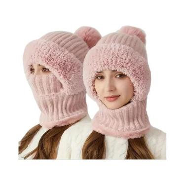 Imagem de Gorro De Inverno Quente Com Forro De Lã E Protetores De Orelha, Conjun