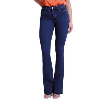 Imagem de Calça Jeans Lunender Flare Fit For Me Azul, G
