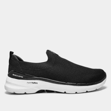 Imagem de Tênis skechers masculino go walk 6   216267, Preto, 42