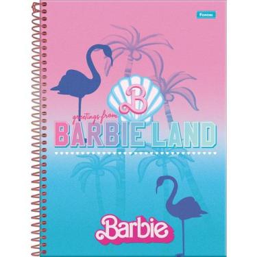 Imagem de Caderno universitário 1 matéria espiral 80 folhas Barbie The Movie For