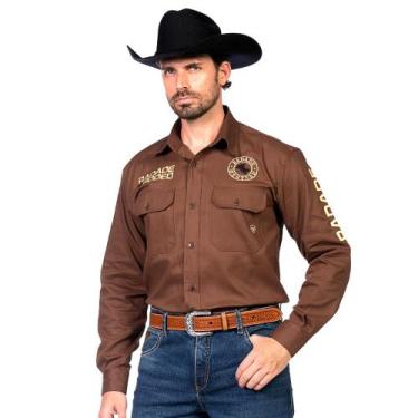 Imagem de Camisa Country Bordada Masculina Radade New Western - Escolha a cor, T