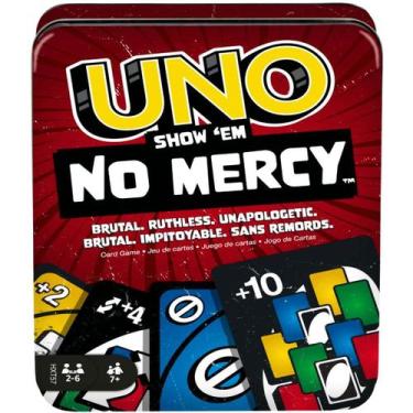 Imagem de Jogo de Cartas Uno No Mercy na Lata HXT57 Mattel