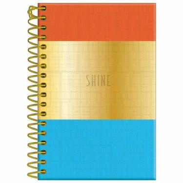 Imagem de Caderneta 1/8 96 folhas capa dura Shine Foroni, Laranja