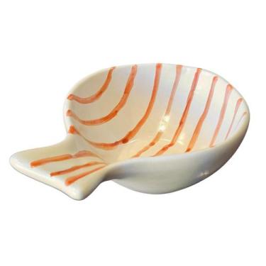 Imagem de Petisqueira Peixe Listrada Coleção Coral Luiz Salvador Peq.