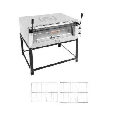 Imagem de Forno Elétrico Industrial Refratária Roma Inox Feri110 220v + 2 Grades