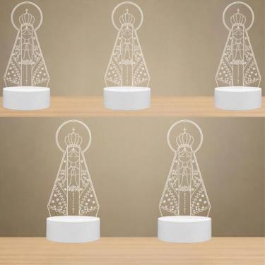 Imagem de Kit 5 Luminária Led Nossa Senhora Aparecida 3 Tons Volter