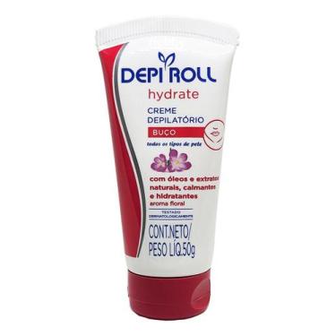 Imagem de Creme Depilatório Para Buço Hydrate Floral 50g Depi Roll