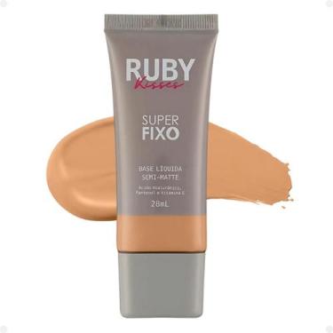 Imagem de Base Líquida Ruby Kisses Super Fixo Semi-Matte cor 130 28ml - KISS NEW