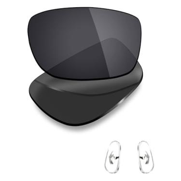 Imagem de Mryok Lentes de substituição polarizadas e peças de nariz para Ray-Ban RB3483 60 mm - preto