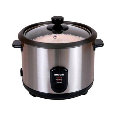 Imagem de Panela Eletrica Arroz Itatiaia 1,5L 8x Inox 110V, Preto e Inox, 110V