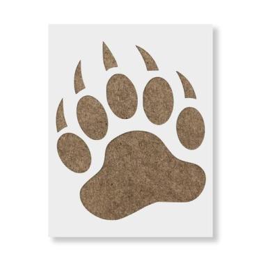 Imagem de Molde Vazado Artístico de Garra de Pata de Urso Stencil Revolution