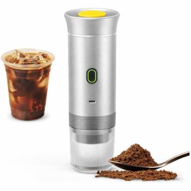 Imagem de Máquina de Café Expresso Portátil Recarregável 3 em 1  Funciona no Car