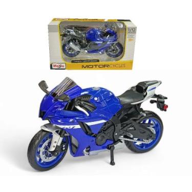 Imagem de Miniatura de moto escala 1/12 maisto, Yamaha yzf, R1 2021