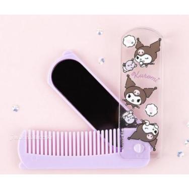 Imagem de Escova de Cabelo Dobrável Bandal & Neoul 3 x 9,5 cm Kuromi