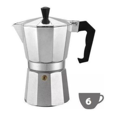 Imagem de Cafeteira Italiana Em Aluminio Para 6 Xicaras - Qualidade - GXM