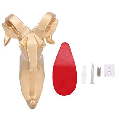Imagem de Garosa Animal Shape Resina Ganchos Montados na Parede Cabide de Saco de Casaco Ganchos de Roupas Cabide de Toalha de Banheiro Gancho de Toalha de Parede Gancho de Parede Única Decoração de Banheiro (Cabra), Gancho de Casaco