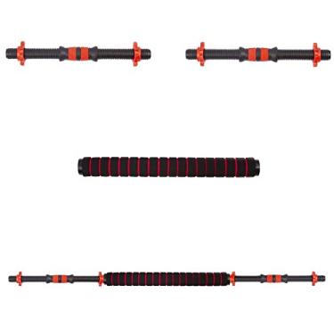 Imagem de Barra Supino Halter com Rosca e Conector Kit 2 em 1 Yangfit