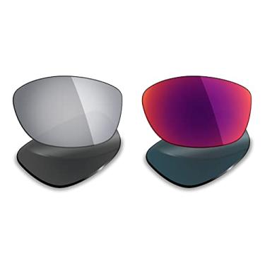 Imagem de 2 pares de lentes polarizadas de substituição da Mryok para óculos de sol Oakley Pit Bull – Opções