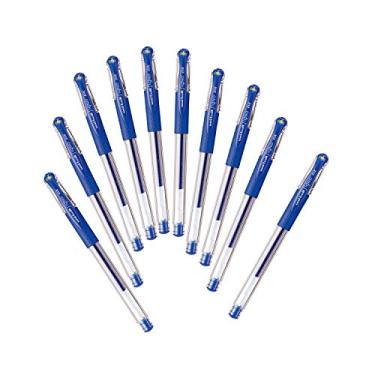 Imagem de Mitsubishi Pencil Uni-Ball Signo UM151.33 Canetas esferográficas de gel, 0,01 polegadas (0,38 mm), azul, 10 peças