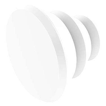 Imagem de Allied Brass H-1 Puxador de armário de designer, branco fosco