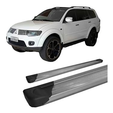 Imagem de Estribo Pajero Dakar Plataforma de Alumínio Prata 2011 ate 2020