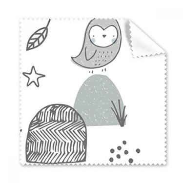 Imagem de Gaiola de pássaro com desenho de pássaro padrão nórdico pano de limpeza para tela de telefone limpador