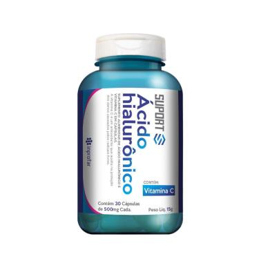 Imagem de Ácido Hialurônico Com Vitamina C 500Mg 30 Cápsulas