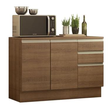 Imagem de Balcão de Pia Glamy 2 Portas 3 Gavetas Rustic Madesa