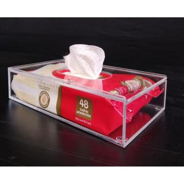 Imagem de Caixa Em Acrilico P/ Lenços Umedecidos Ou Interfolhas