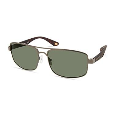 Imagem de Skechers Men's SEA6164 Rectangular Sunglasses, Matte Gunmetal, 59mm