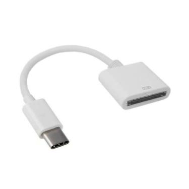 Imagem de Oxherd Cabo adaptador de carregamento de dados USB-C tipo C para Apple 30 pinos fêmea para USB 3.1
