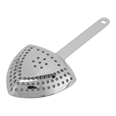 Imagem de Coador de coquetel, filtro fino antiferrugem decorativo profissional para bebidas triangulares para bar em casa festa(Acabamento espelhado)
