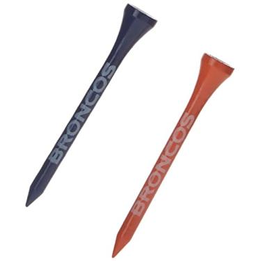 Imagem de Team Golf NFL Denver Broncos Pacote com 50 camisetas de golfe de 6,5 cm, pacote com 50, tamanho regular, várias cores de times