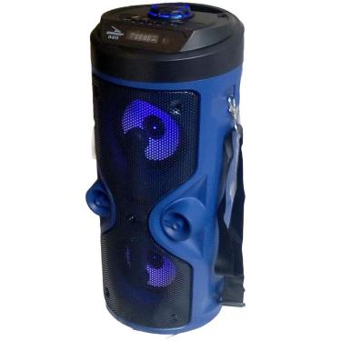 Imagem de Caixa De Som Bluetooth Portátil com microfone, Karaoke, FM, Usb, Cartão Sd, P2, 2 alto falante, controle remoto, bateria recarregável