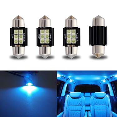 Imagem de iBrightstar 9-30V Extremamente Brilhante DE3175 DE3021 Lâmpadas LED Festoon Livre de Erros 3.2 cm 31 mm para Mapa Interior Luzes de Cortesia de Placa de Licença, Azul Gelo