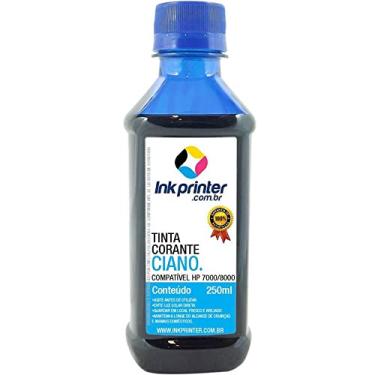 Imagem de Tinta Corante Inkprinter Ciano para Hp Série 7000, 8000 (250ml)