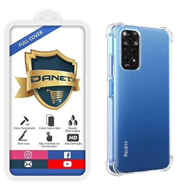 Imagem de Kit Capa Capinha Anti Impacto Para Xiaomi Redmi Note 11 4g e Note 11s 4g Tela 6.43 + Pel�cula De Vidro 3d Full Cover (Transparente)