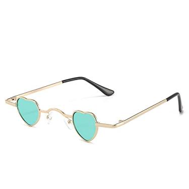 Imagem de Óculos pequenos de tendência feminina hip hop retro óculos de sol pequenos amor óculos de sol engraçados óculos de sol masculinos e femininos, 7, tamanho único