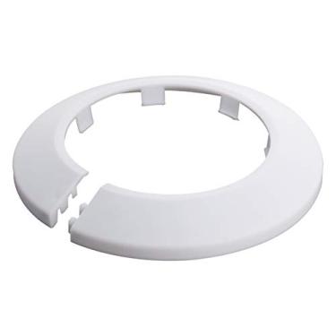 Imagem de Bettomshin Encaixe 2,5" Diâmetro Flange Tubo de Água Decoração Tampa de Tubo Branco Radiador PP Plástico 64mm Colar de Escudo para Decoração de Tubo de Parede 1 Pç