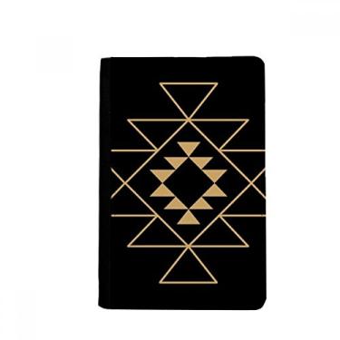 Imagem de Porta-passaporte com símbolo geométrico de totem triangular notecase burse capa carteira porta-cartão, Multicolor