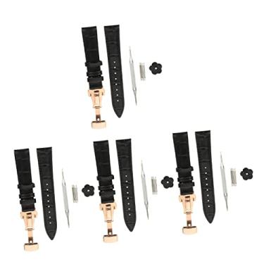 Imagem de 4 Pcs Assistir Acessórios Pulseiras De Relógio De Liberação Rápida Pulseira De Relógio De Liberação Rápida Faixa De Relógio De Liberação Rápida Aço Inoxidável Senhorita Cinto