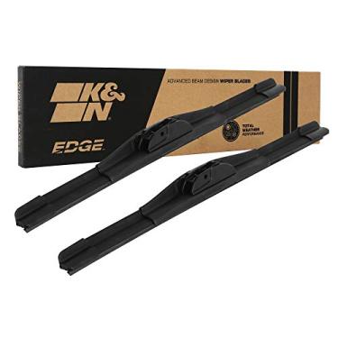 Imagem de K&N Lâminas de limpador EDGE: desempenho para todos os climas, contato superior do para-brisa, tecnologia de limpeza sem riscos: 60,96 cm + 50,8 cm (pacote com 2)