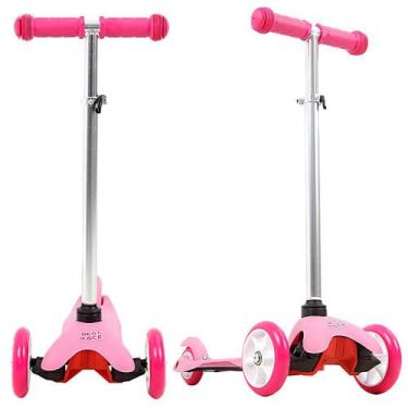 Patinete Rosa Com Cesta Infantil Luz e Som Princesas 3 Rodas - Pop  Brinquedos - Patinete Infantil 3 Rodas - Magazine Luiza