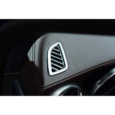 Imagem de JIERS Para Mercedes Benz GLC 200 260 300 2015-2017, acessórios de acabamento de moldura de ventilação lateral de painel de carro cromado ABS