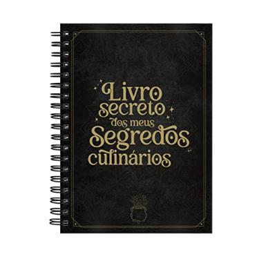 Imagem de Caderno De Receitas Secreto Segredos Culinários Preto Ouro