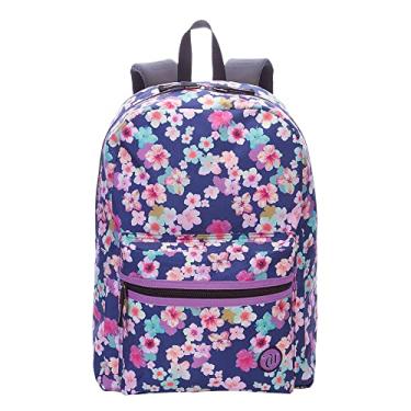 Imagem de Mochila Grande Capricho X04 - Floral Azul