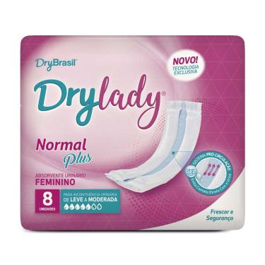 Imagem de Absorvente Urinário Feminino Drylady Normal Plus com 8 unidades 8 Unidades