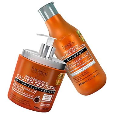 Imagem de Kit Forever Liss Cauter Restore Shampoo 300ml + Máscara 500g
