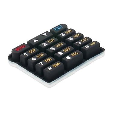 Imagem de Teclado numérico de silicone para rádio bidirecional Baofeng série UV9R Plus, peça de reposição de reparo de rádio