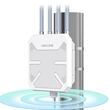 Imagem de "WAVLINK Extensor WiFi 6 AX1800 externo de alta potência, à prova de intempéries. Banda dupla 2,4GHz + 5GHz, antenas destacáveis 4x8dBi. Suporta AP passivo/ativo. Ideal para áreas externas
